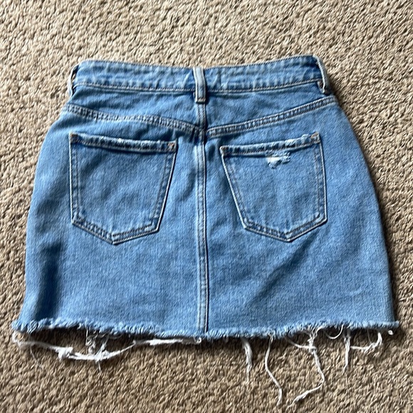 PacSun Ripped Jean Skirt - Picture 2 of 6